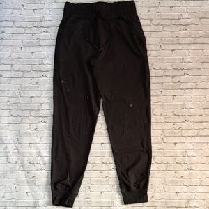 Women’s Black Jogger Pants - Casual Drawstring Sweatpants